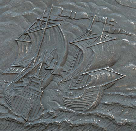 PIASTRA CARAVELLA DETTAGLIO | Fonderie Lamperti